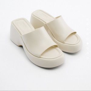 Zara chunky wedge sandals